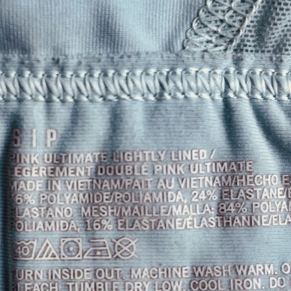 PINK Victoria’s Secret Ultimate lightly lined. Light green Sports Bra Size Small - Picture 5 of 10